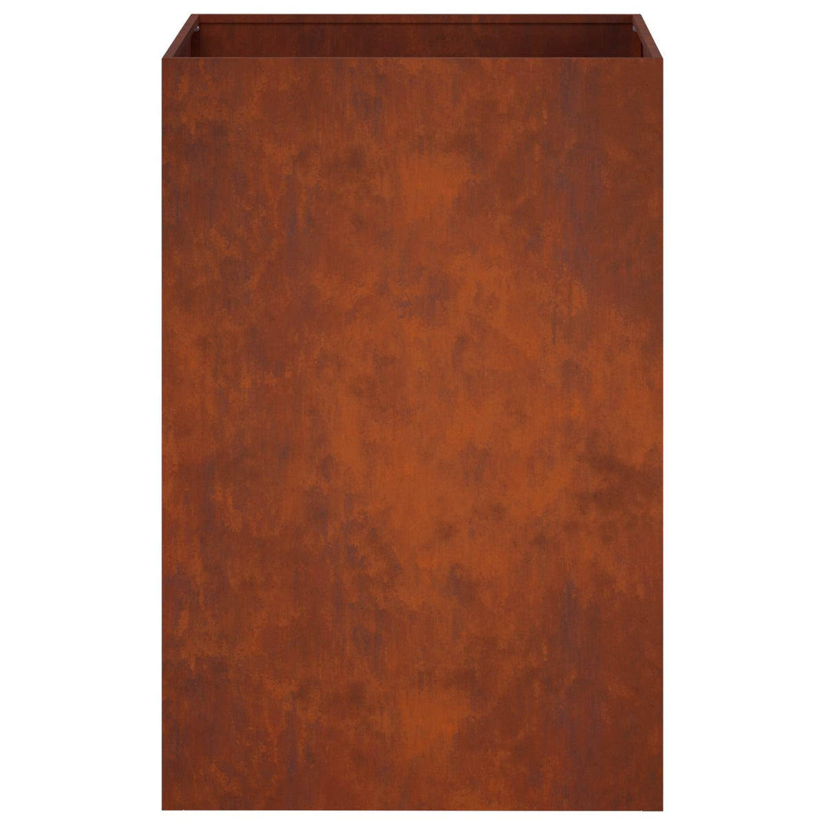 Macetero De Jardín Oxidado 50 X 50 X 75 Cm Acero Oxidado_3