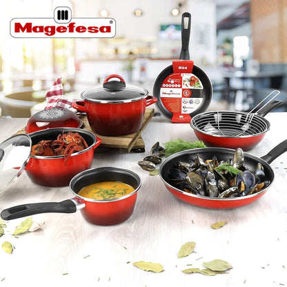 Sartén Para Tortilla 'sr' Ø24cm Rojo Magefesa_1