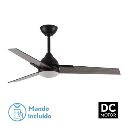 Ventilador 22w Dc Argestes Negro 3 Aspas Gris 6velocidades 3colores 2180lm 132d C/remoto, Memoria Y Temporizador_0