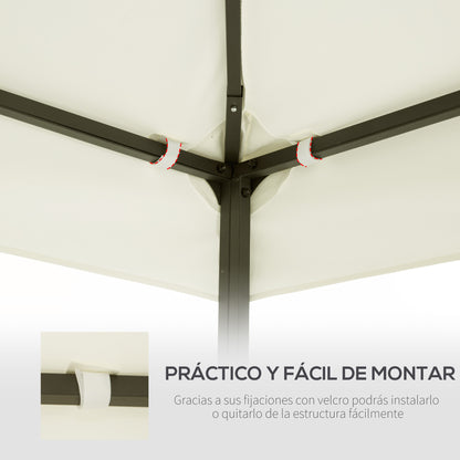 Outsunny Techo De Repuesto 4x3m Para Cenador Jardín Transpirable Con 8 Orificios_5