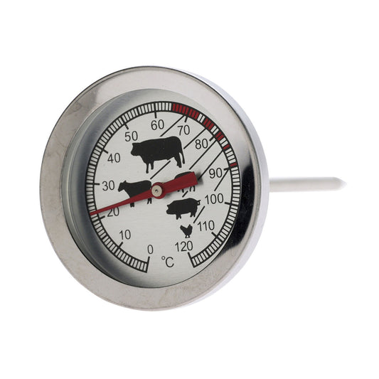 Termómetro Para Carne De Acero Inoxidable - Resistente Hasta 300 Grados_0