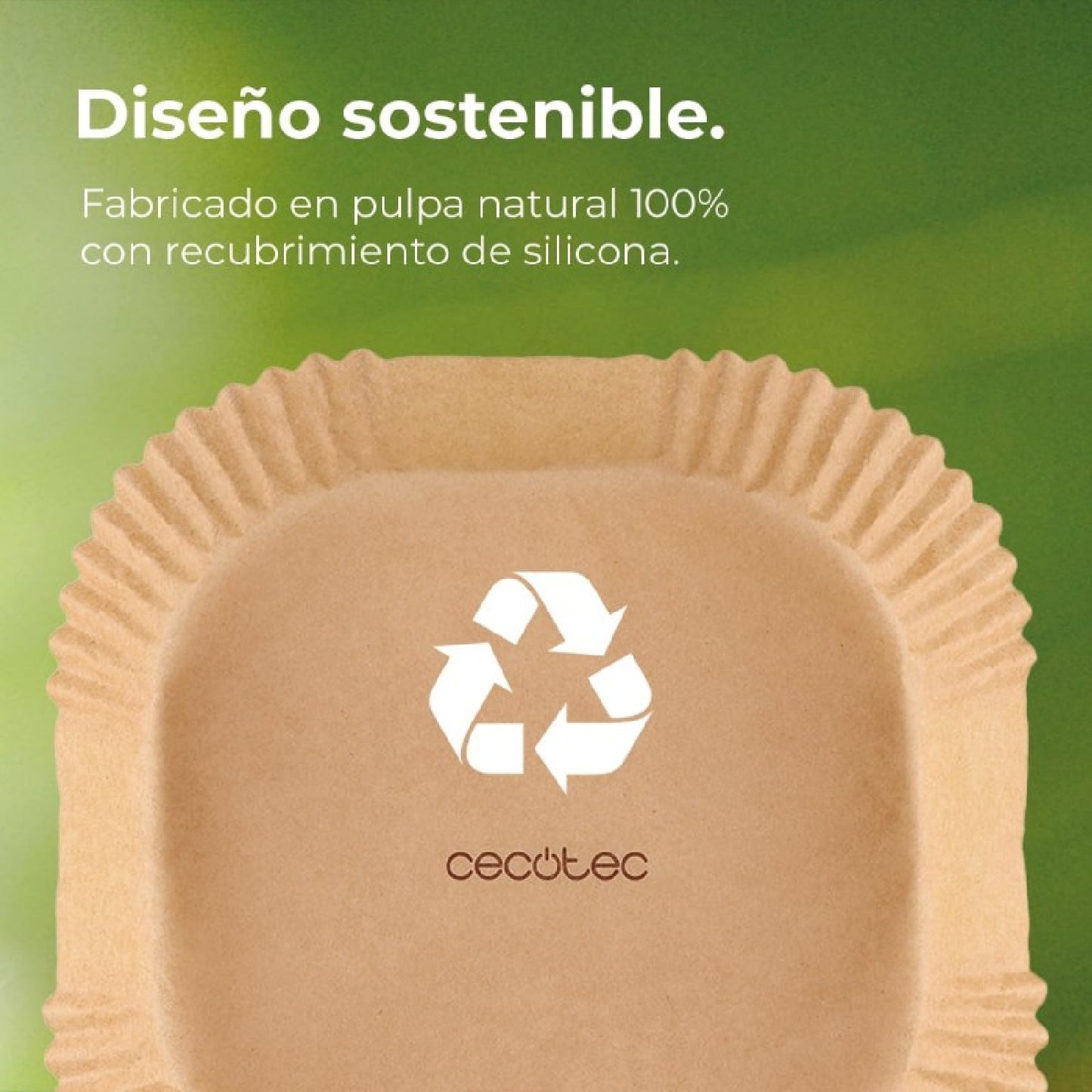 Accesorios De Papel Para Freidora De Aire Sin Aceite Cecofry Paper Pack. Múltiples Aplicaciones, 150 Piezas,. Material Seguro Y Sostenible, Mejor Li_1