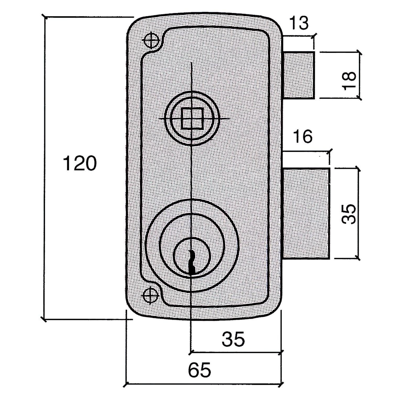 Cerradura Ucem 4056-b-hb/65/ Izquierda_1