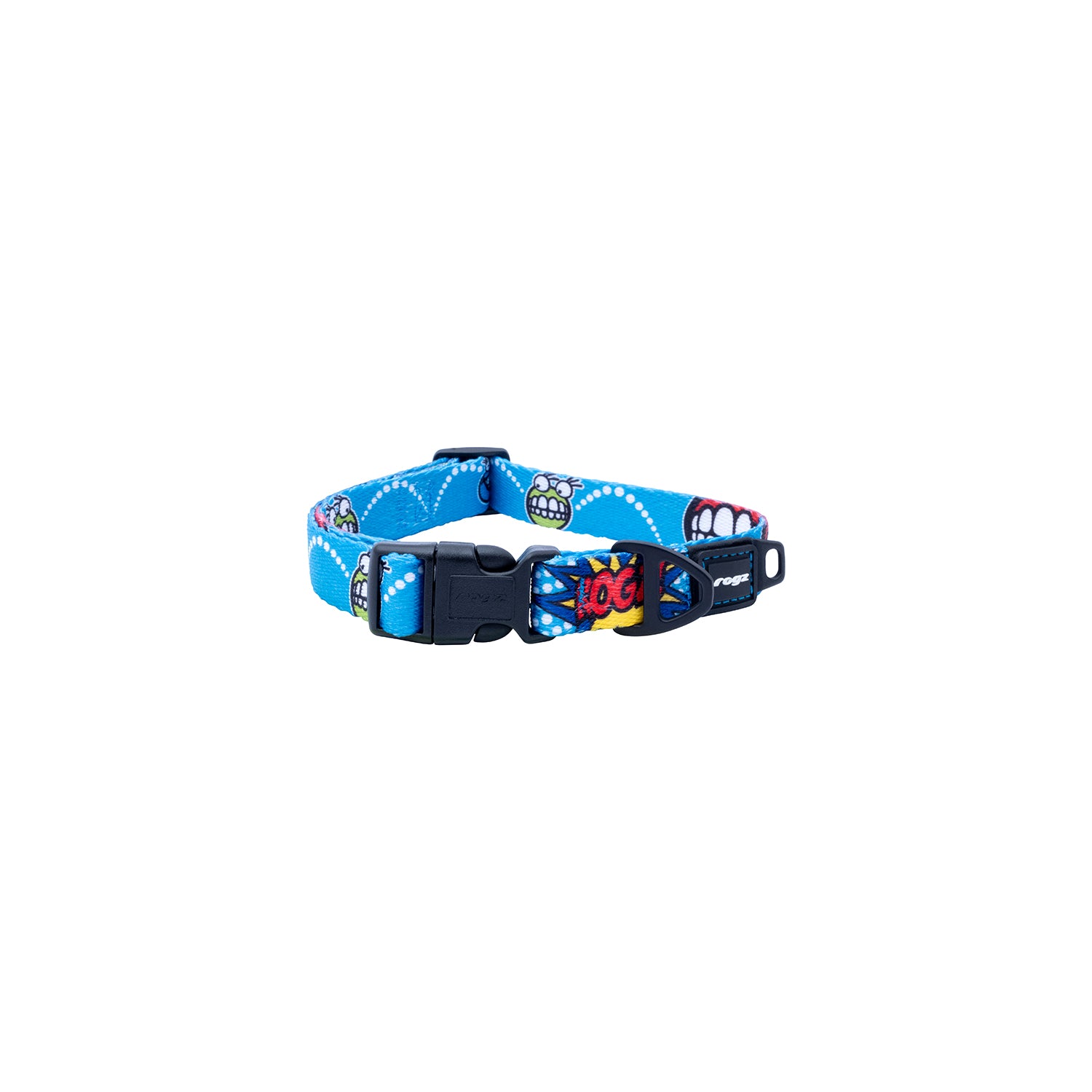 Collar Para Perro, Modelo Fusion De Rogz, Estampado Comic Azul. Talla L (21-40kg)_1