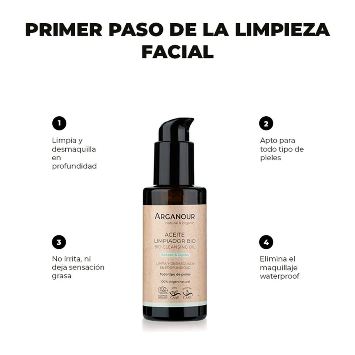 Óleo de Limpeza Facial Arganour 100ml
