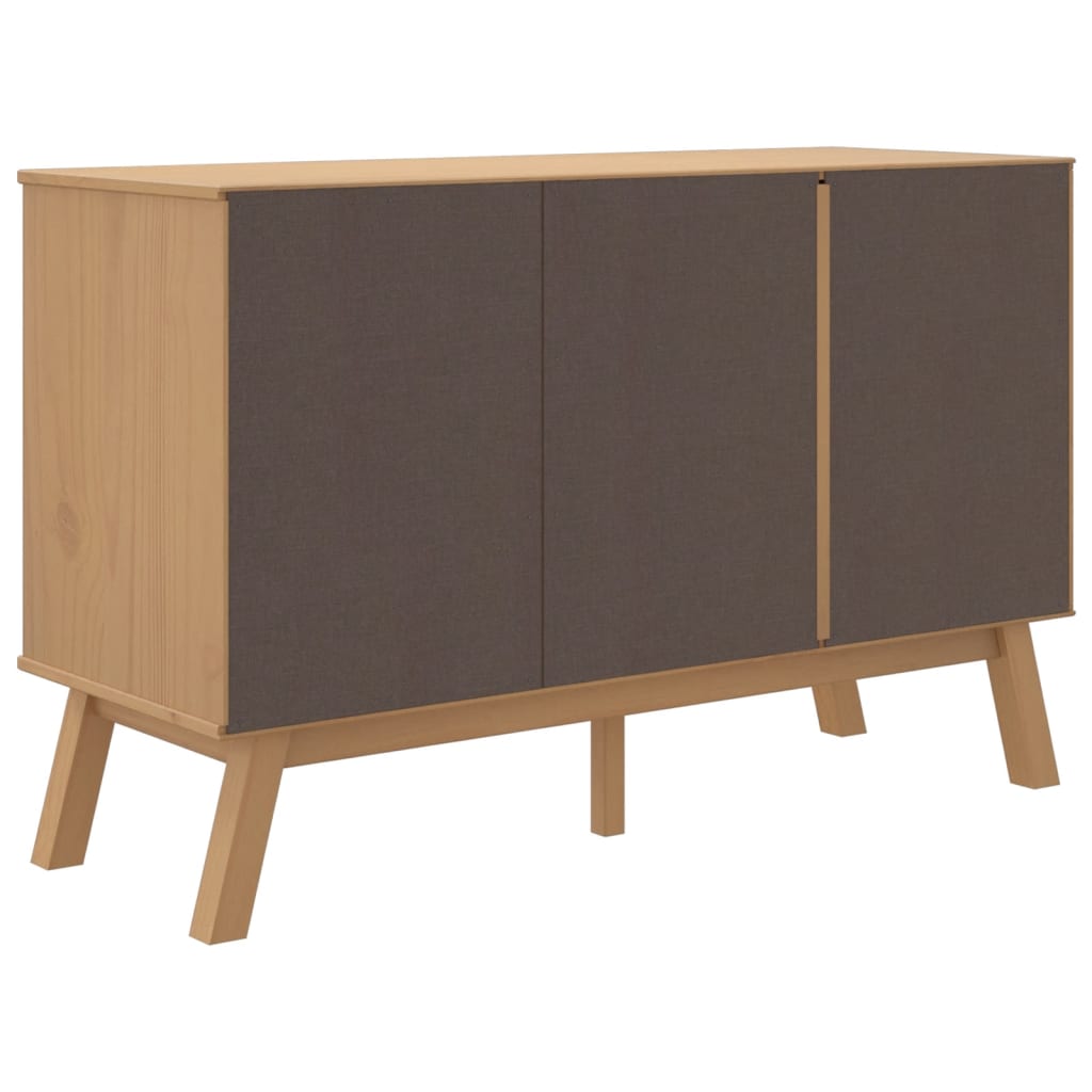 Aparador Olden Madera Maciza Pino Blanco Y Marrón 114x43x73,5cm / Vetonek_3