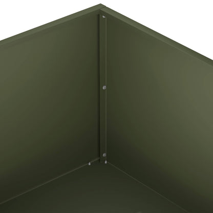 Macetero De Jardín 2 Uds. Verde Oliva 60 X 60 X 20 Cm_5