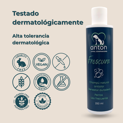 Champú natural para el control de olores en perros – Pack 3 x 250 ml_5