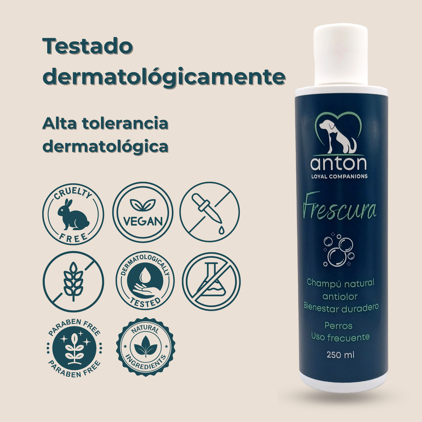Champú natural para el control de olores en perros – Pack 2 x 250 ml_5