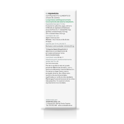 Embalagem 2X Extrato de Equinácea Soria Natural, 50 ml
