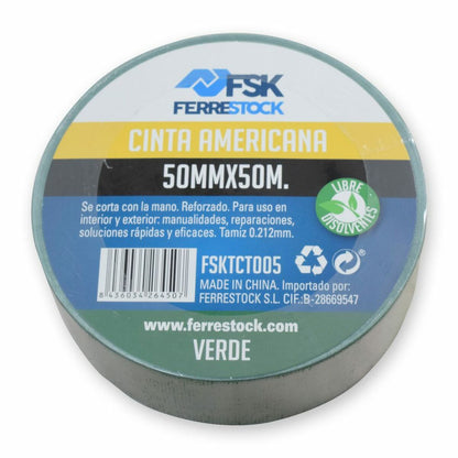 Cinta Americana Ferrestock Verde 50 Mm X 50 M / Vetonek_3