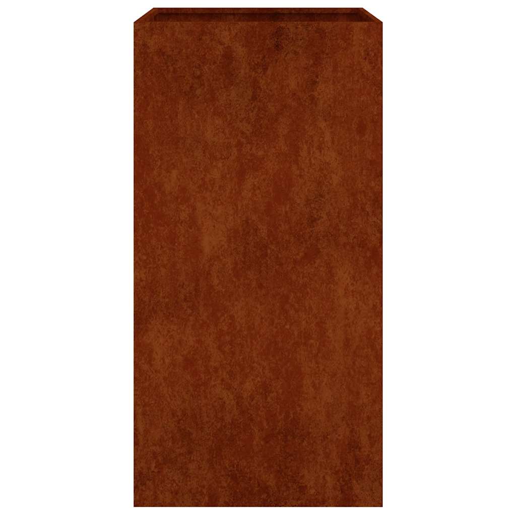 Jardinera De Acero Corten 40x40x80 Cm_3