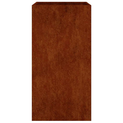 Jardinera De Acero Corten 40x40x80 Cm_3