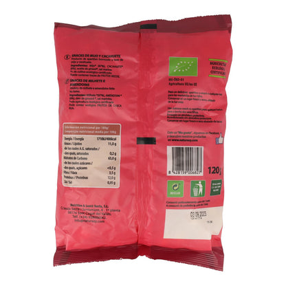 Snacks de milheto e amendoim, 120 g. Natursoy
