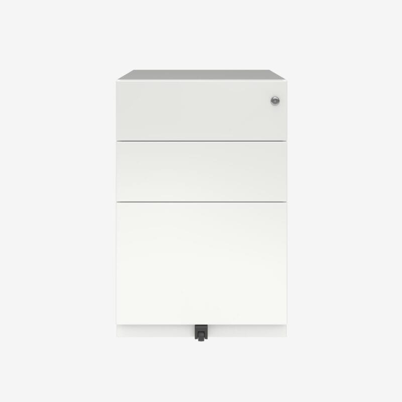Cajonera Note Bisley  2 Cajones Plano  Y Un Cajón Archivo Móvil 64,5h X30 Blanco_0