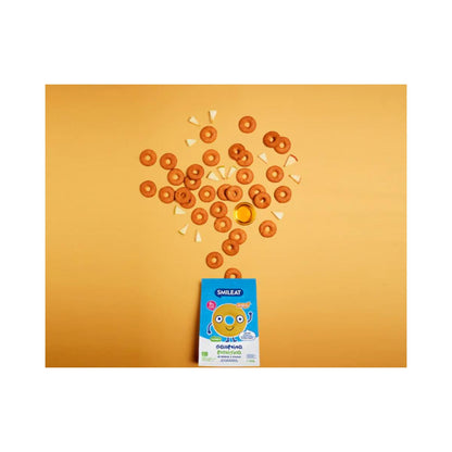 Pack 12x Bolachas infantis ECO de espelta com maçã Smileat, 220 g