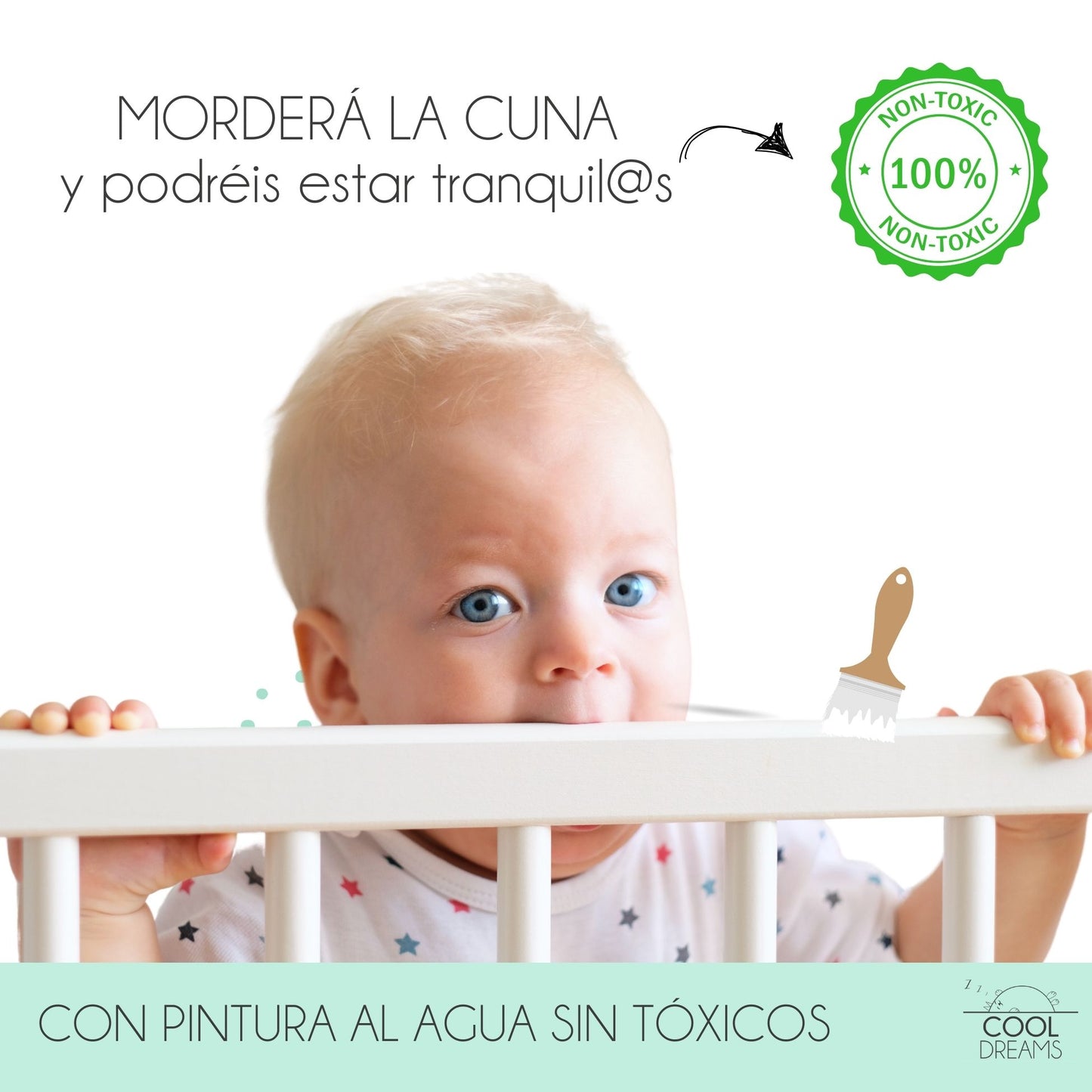 Cuna Convertible Nuru Con Kit Colecho Para Unir A La Cama Y Barandillas Blancas. Conforme A Normativa Europea_4