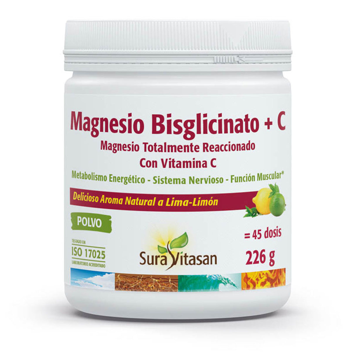 Bisglicinato de magnésio + C, Sura Vitasan, 226 gr