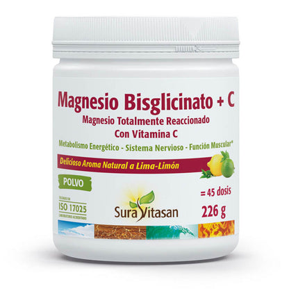 Bisglicinato de magnésio + C, Sura Vitasan, 226 gr