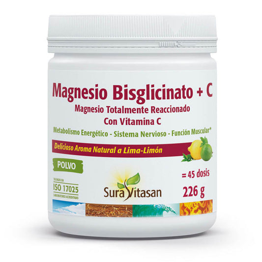 Bisglicinato de magnésio + C, Sura Vitasan, 226 gr