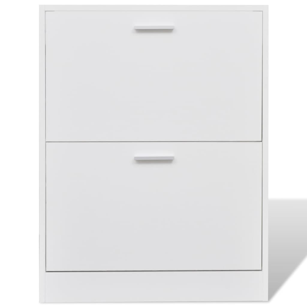 Mueble Zapatero Blanco Con 2 Compartimentos / Vetonek_3
