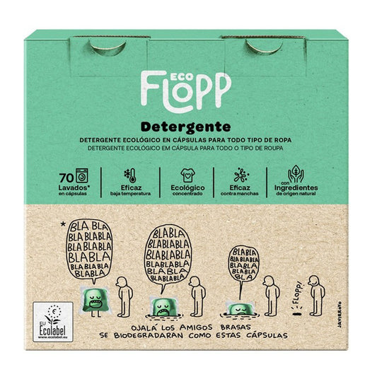 Detergente para a roupa BIO Eco Pack Flopp 70 cápsulas