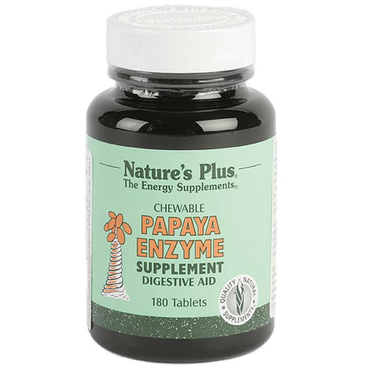 Enzima de papaia Nature's Plus, 180 comprimidos