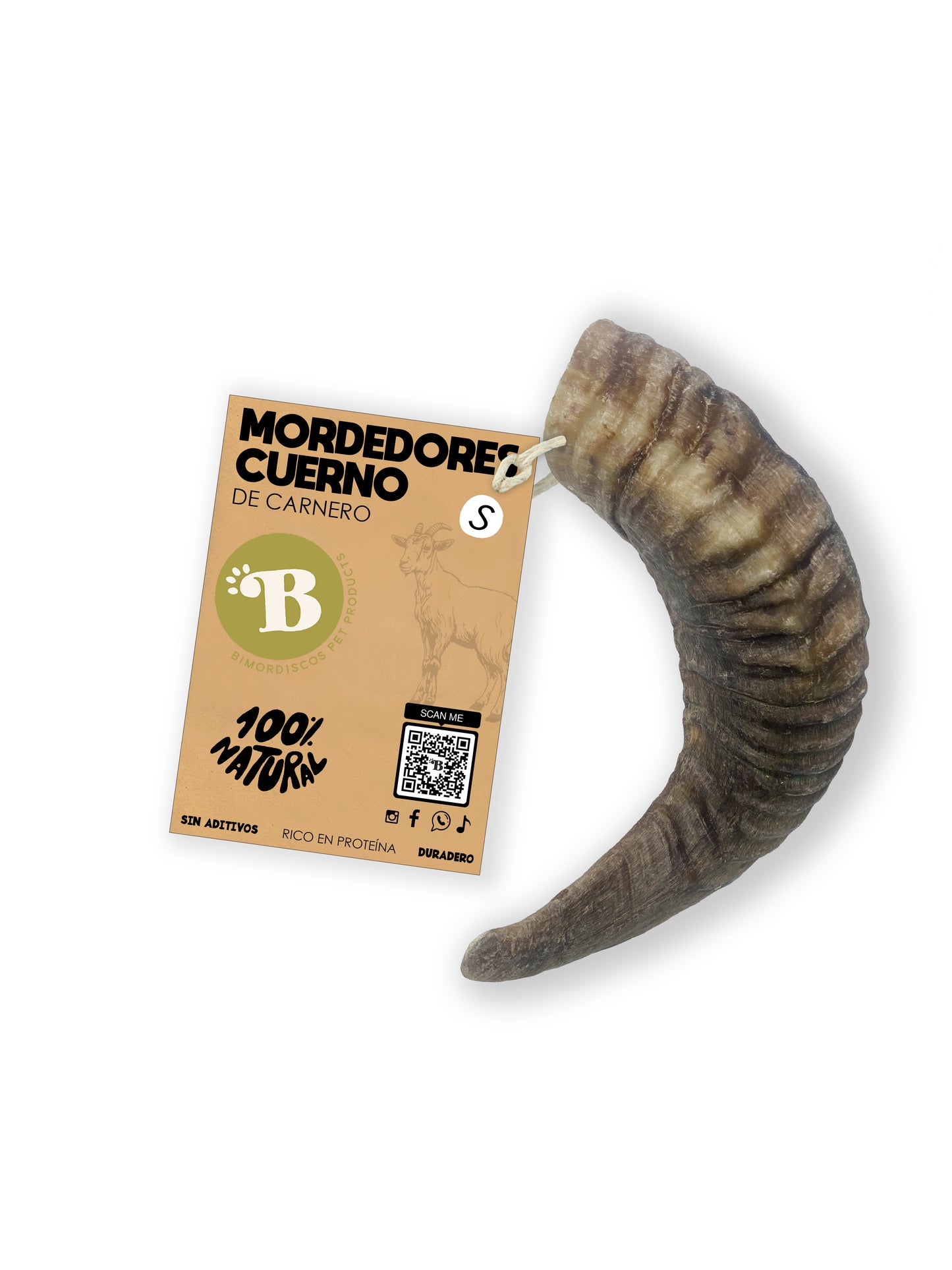 Bimordiscos Cuerno De Carnero Para Perros.