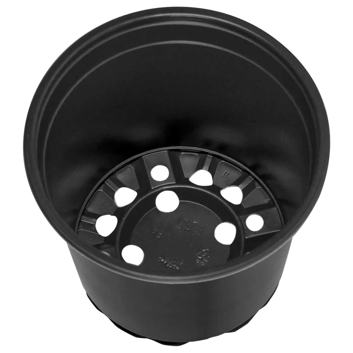 Maceta Redonda Para Flores 100 Uds. Negro Ø 15 X 13 Cm Plástico_5