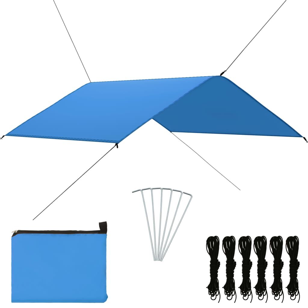 Vidaxl Toldo De Jardín Azul 4x4 M_0
