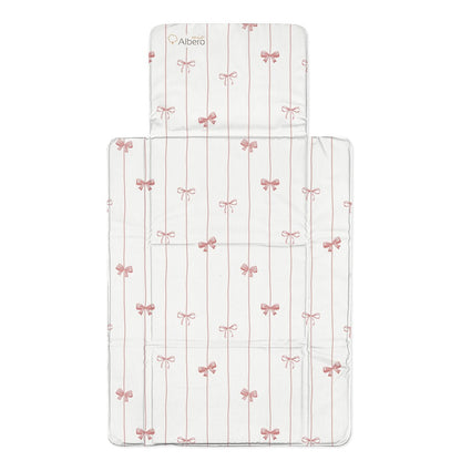 Cotton Color Cambiador Plegable De Viaje Plastificado Powder Bows_1