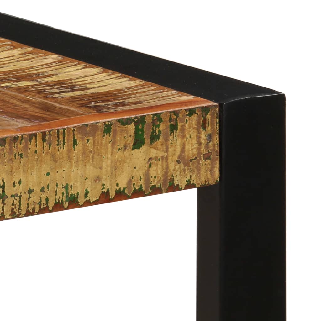 Mesa De Comedor De Madera Maciza Reciclada 140x70x75 Cm_3