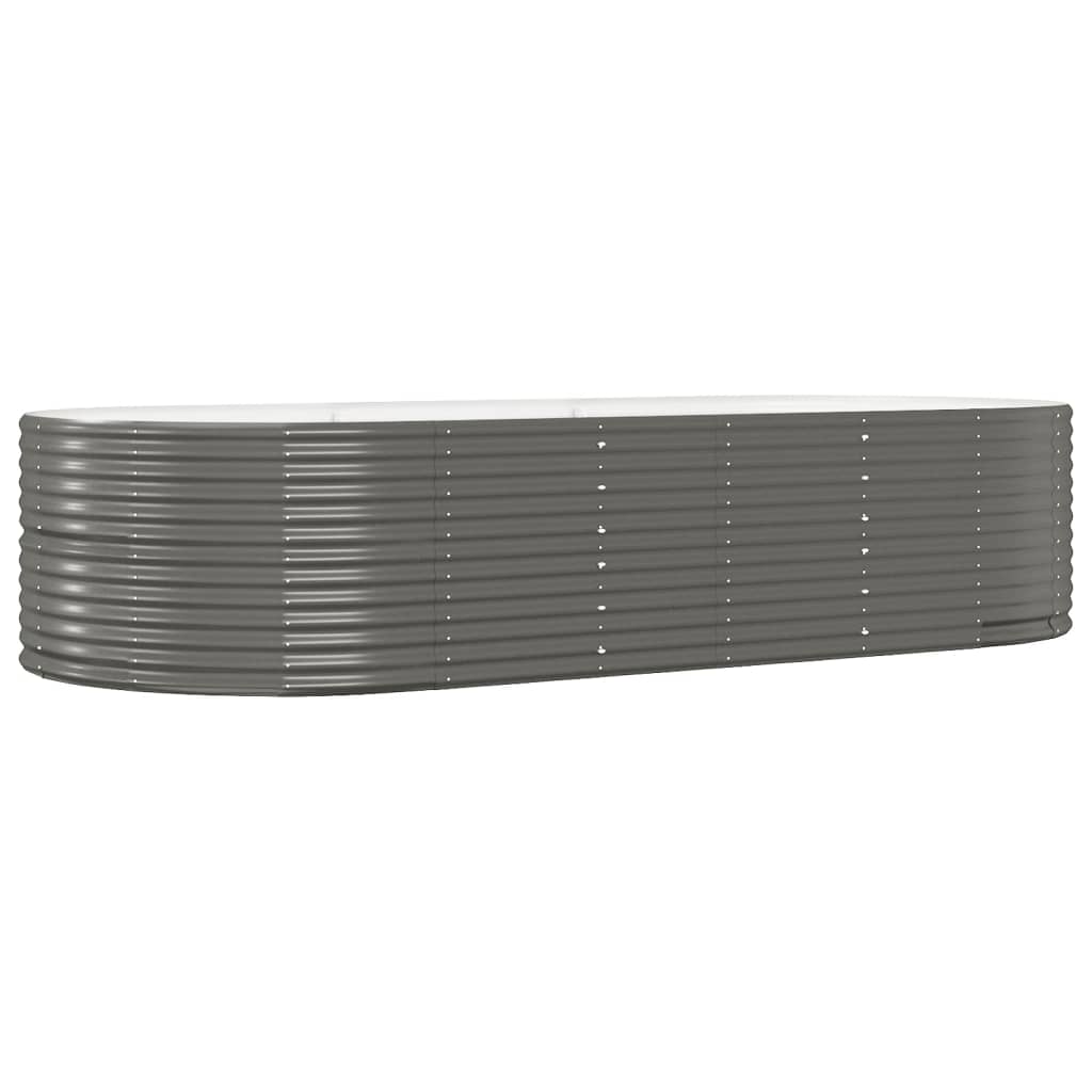 Jardinera Arriate Acero Galvanizado Gris 291x140x68 Cm_0