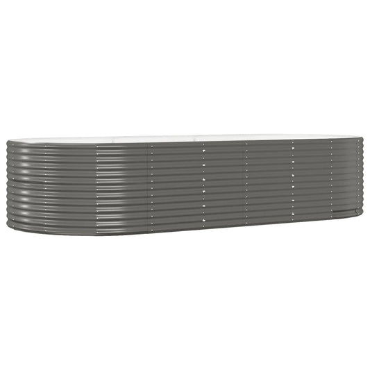 Jardinera Arriate Acero Galvanizado Gris 291x140x68 Cm_0