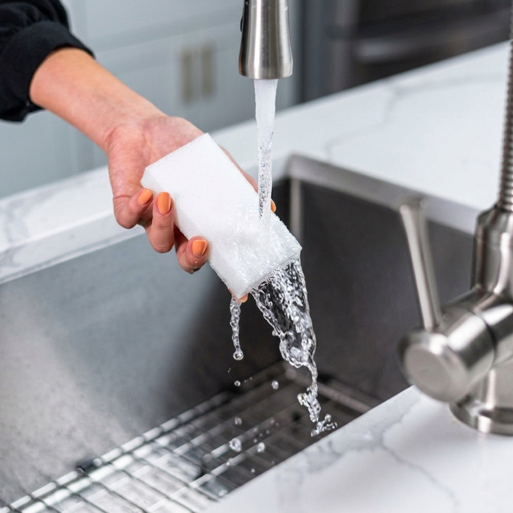 10 Esponjas Mágicas De Melamina. Limpieza Fin De Obra - Limpieza Solo Con Agua, Sin Químicos Ni Detergentes_4