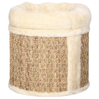 Casita Para Gatos De Lujo Con Cojín Hierba Marina 33 Cm_3