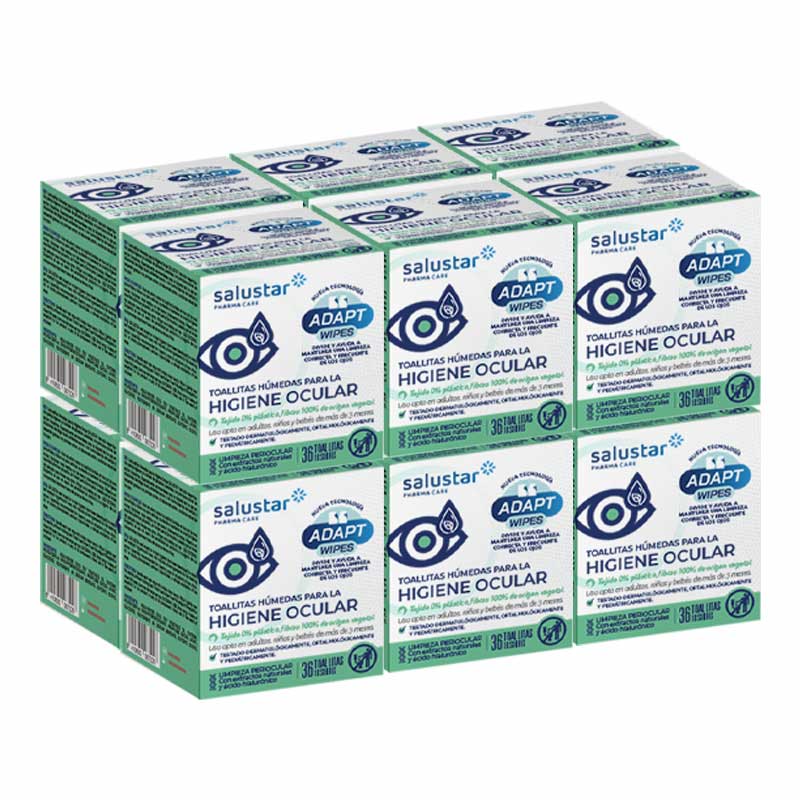 Toalhitas para higiene ocular Salustar, 36 unidades