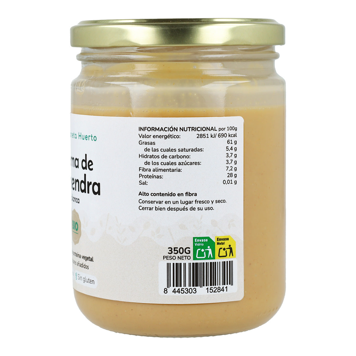 Creme de Amêndoa Branca Biológica Planeta Huerto 350g