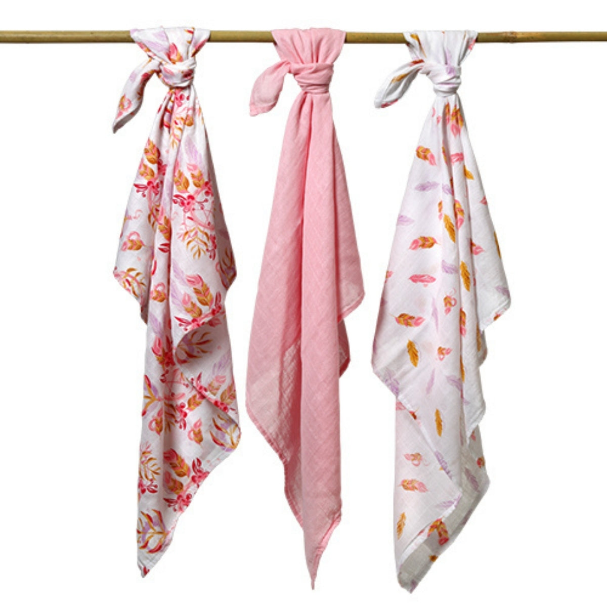 Babyono Pack 3 Muselinas Natural Bambú Organico 70x70 Cm | Suavidad Superior Que Respeta La Piel De Tu Bebé_4