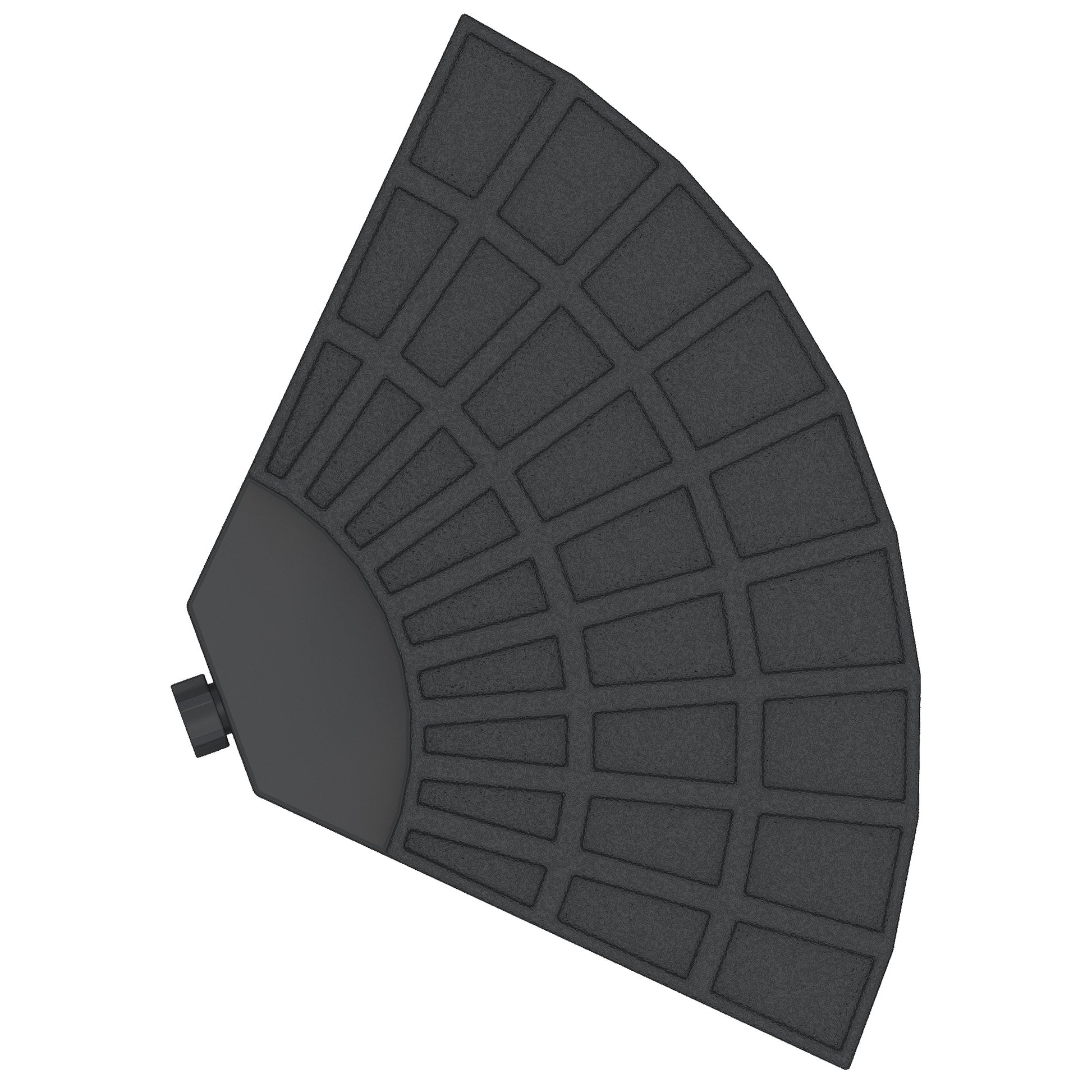 Outsunny Peso Para Base De Sombrilla De 4 Piezas Para Base Cruzada Negro_4