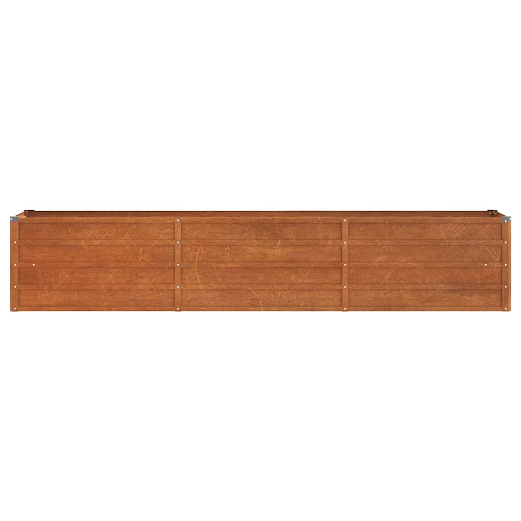 Arriate Oxidado De Acero Corten 240x40x45 Cm_3