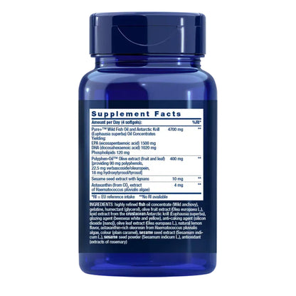 Super Ómega-3 EPA/DHA, Óleo de Peixe, Sésamo, Lignanas e Extrato de Oliva, Life Extension, 120 esferas