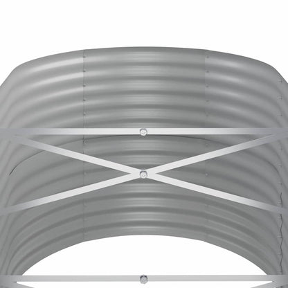 Jardinera Arriate Acero Galvanizado Plata 152x80x68 Cm_4