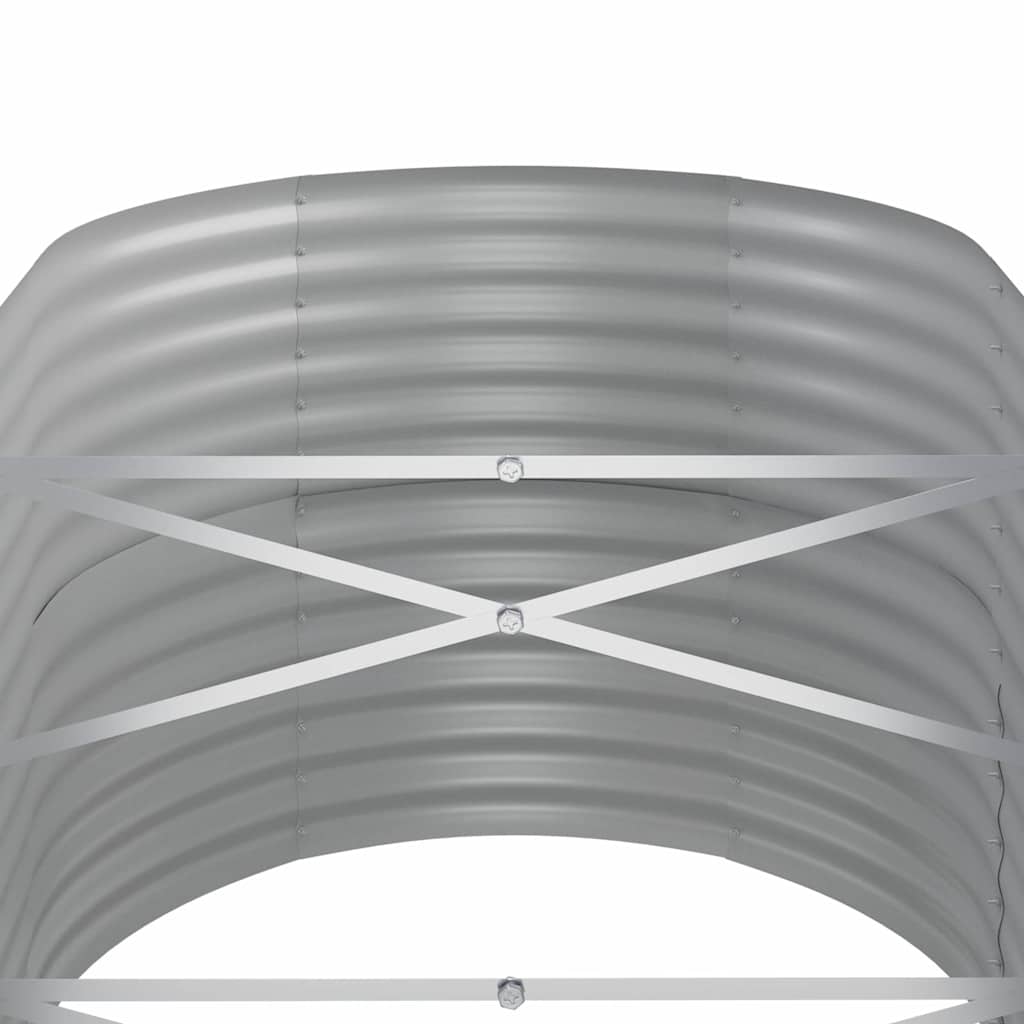 Jardinera Arriate Acero Galvanizado Antracita 368x80x68 Cm_4