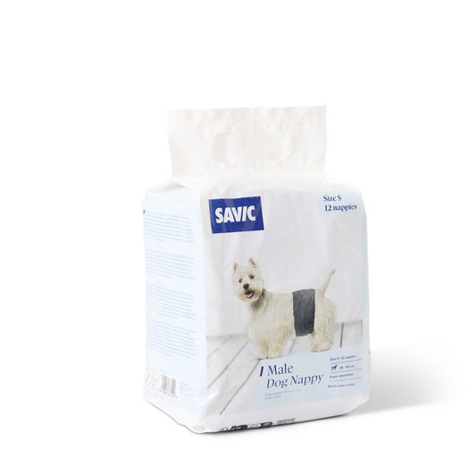 Savic 12 Pañales Perro Macho S 26-40cm_0