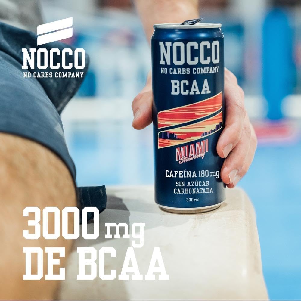 Bebida Energética Bcaa Miami Fresa 330ml Nocco_2