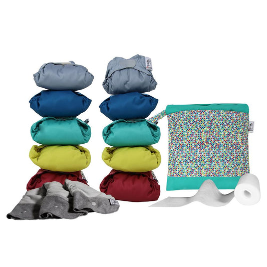 Pack de 10 Fraldas de Pano de Bambu Close Parent Vivo