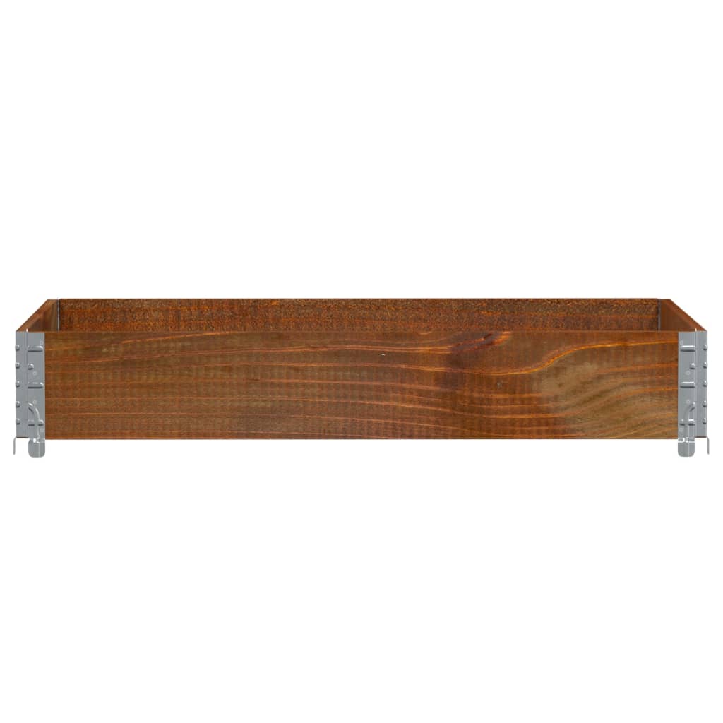 Jardinera De Madera Maciza De Pino Marrón 120x80 Cm_2