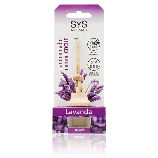 Ambientador Coche Lavanda SYS Aromas Style 7 ml | Aroma Floral Relajante | Frescor Duradero | Bienestar_0