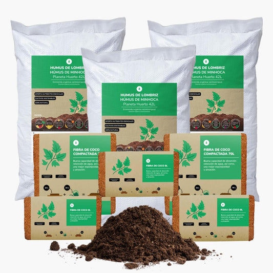 Substrato Pack para Jardins Urbanos 245 - 280 Litros Planeta Huerto